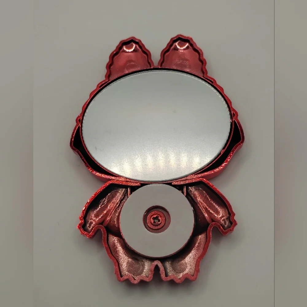 Labubu Red Phone Stand & Mirror Turns 360° - Picture 2 of 3